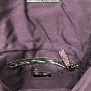 Miu Miu Deep Purple Tote